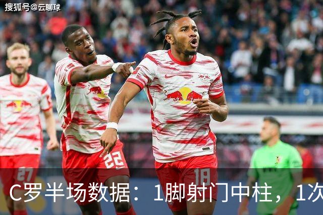 C罗半场数据：1脚射门中柱，1次过人，9次触球2次丢球，评分6.6